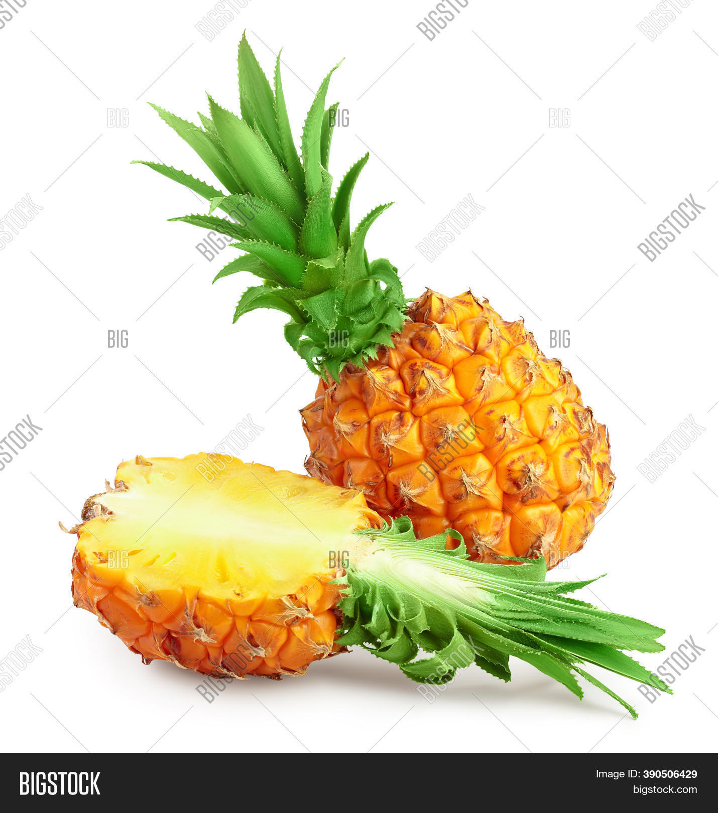 Pineapple Half Image & Photo (Free Trial) Bigstock