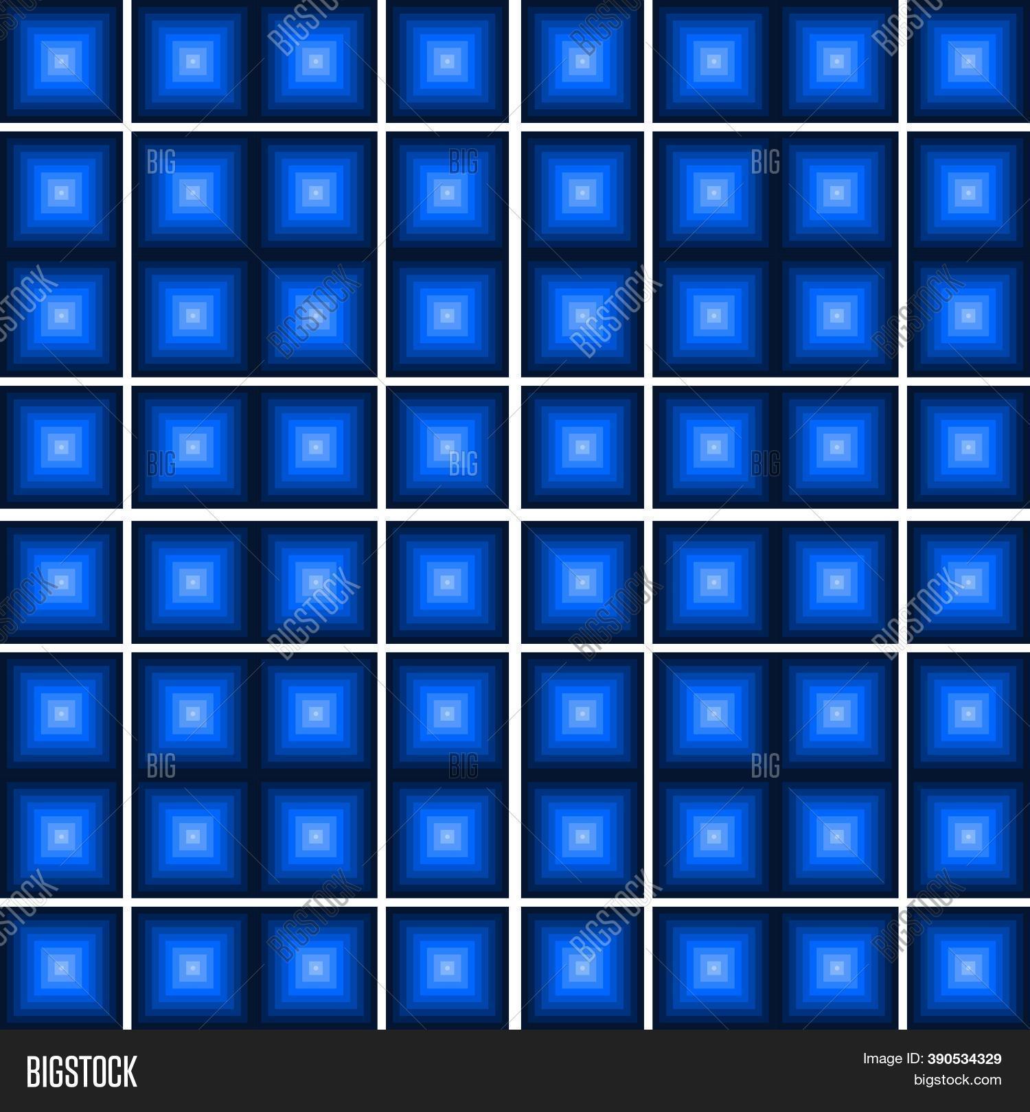 Blue Tile Design. Blue Image & Photo (Free Trial) | Bigstock