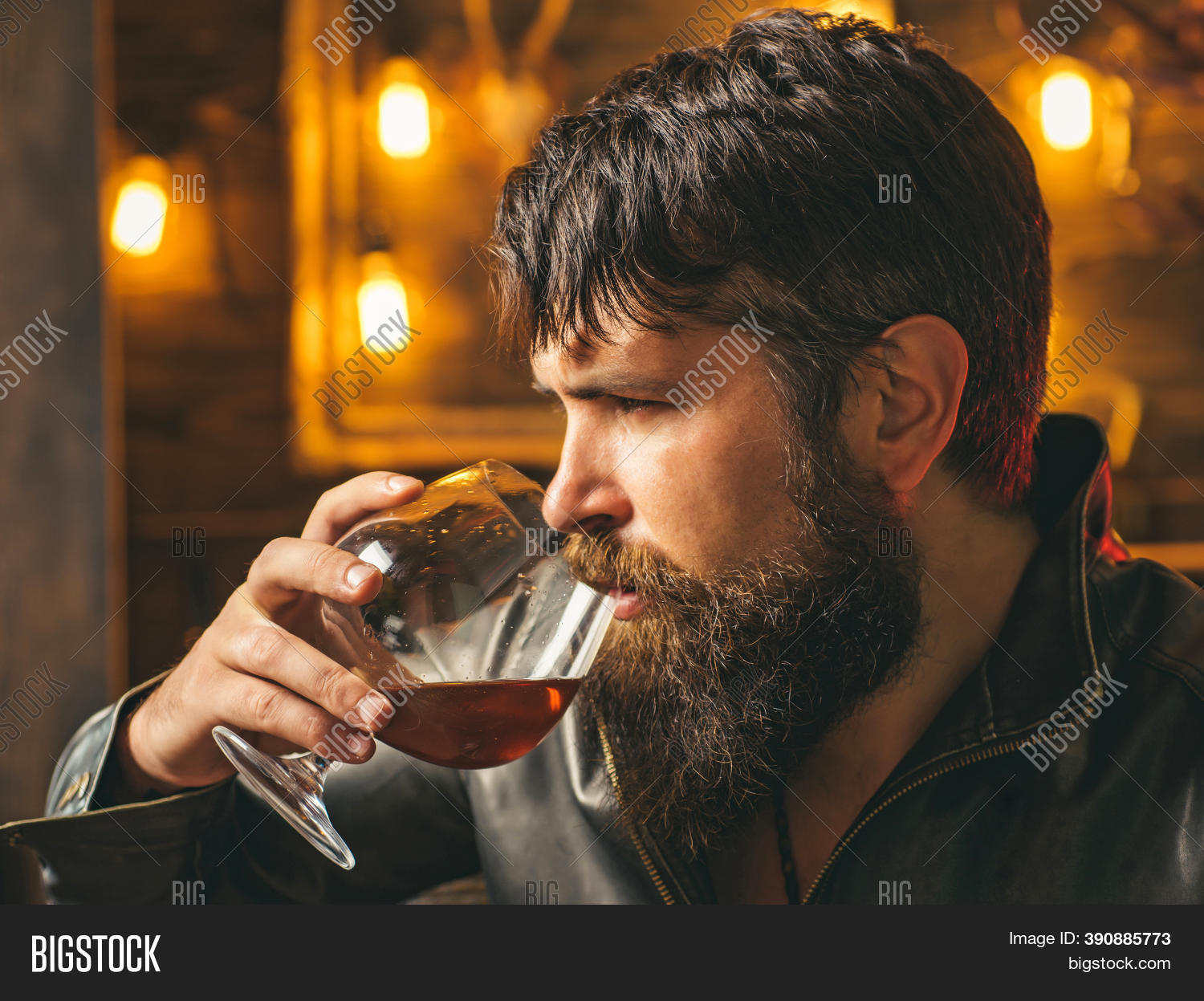 Man Drinks Brandy Image & Photo (Free Trial) Bigstock