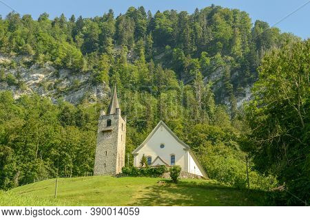 The Church Of Saint Niklausen On Switzerland