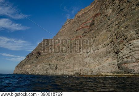Sea Cliff In The Special Natural Reserve Of Guigui.