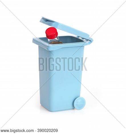 Separate Waste Bin Isolated On White Background