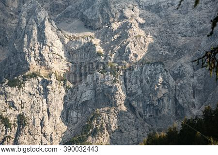 Pagan Girl Ajdovska Deklica Rock Face In Prisank Mountain, Slovenia
