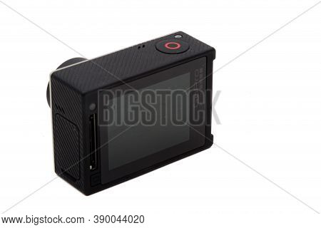 London, United Kingdom, 21st September 2020:- A Gopro Hero4 Camera Isolated On A White Background