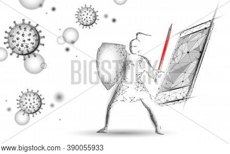 Phone Service Repair Help Business Concept. Fatal Mobile Smartphone System Crash. Software Error Bug