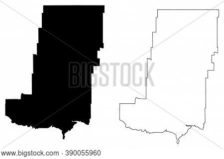 Phillips County, Montana (u.s. County, United States Of America, Usa, U.s., Us) Map Vector Illustrat
