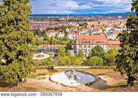 Bamberg. Panoramic View Of Bamberg Landscape And Architecture, Upper Franconia, Bavaria Region Of Ge