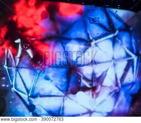 Space Or Planets Universe Cosmic Abstract Background. Abstract Molecular Sculpture. Water Bubbles. M