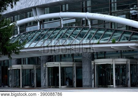 Sapporo Japan September 20 2020 The Sapporo Concert Hall Kitara At The Entrance Area