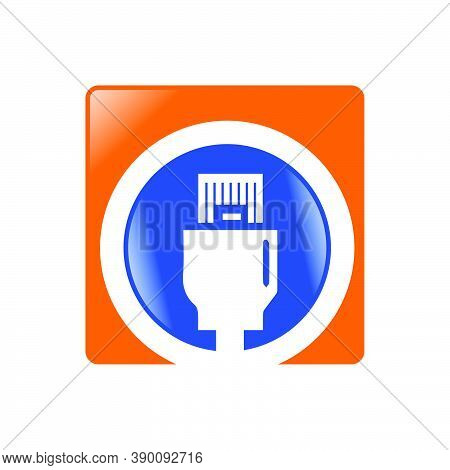 Custom Concept Digital Usb Technology Logo Symbol Icon Template Illustration Vector Design