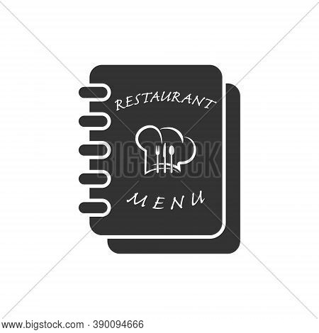 Simple Vector Icon Of The Restaurant Menu Book. Flat Style
