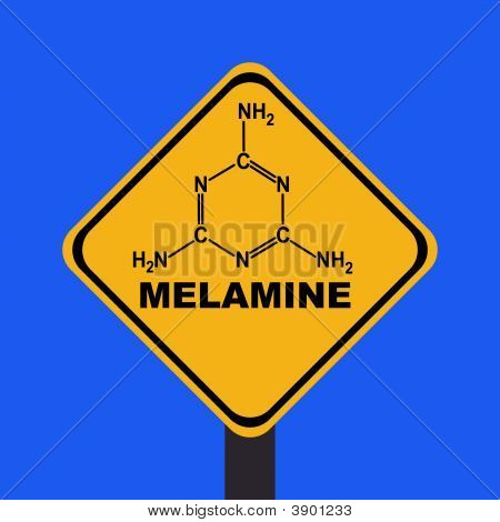 Melamine Warning Sign