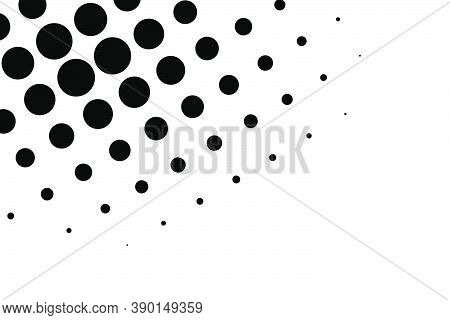 Circle Halftone, Screentone Vector Illustrations. Dots, Dotted, Speckles Vector Illustration