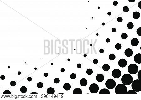 Circle Halftone, Screentone Vector Illustrations. Dots, Dotted, Speckles Vector Illustration