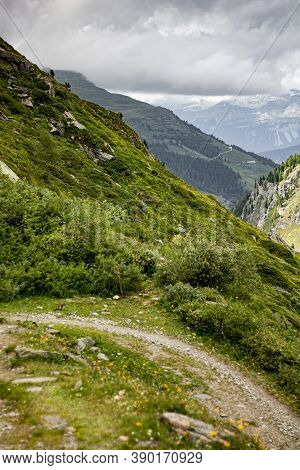 Swiss Nature At Cloudy Eather. Swiss Destinatons And Travel Idea