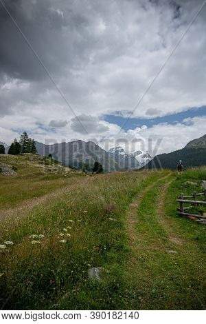 Swiss Nature At Cloudy Eather. Swiss Destinatons And Travel Idea