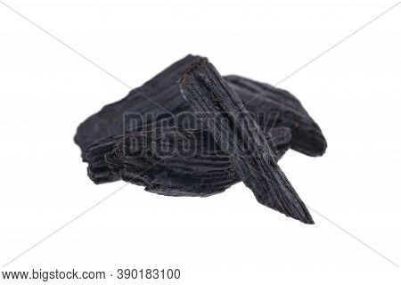 Close Up Macro Shot Of Sticks Of Agar Wood Or Agarwood Isolated On White Background The Incense Chip