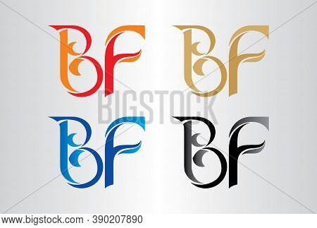 BF, FB Logo Design with Creative Modern Trendy Typography. Minimalist, Creative, Unique, Simple, Flat, Modern Logo Design. This logo icon incorporate with abstract shape in the creative way.