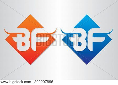 BF Logo Design with Creative Modern Trendy Typography. Minimalist, Creative, Unique, Simple, Flat, Modern Logo Design. This logo icon incorporate with abstract shape in the creative way.