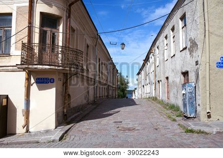 Ulice starého města Vyborg