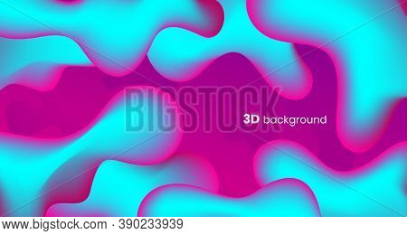 Abstract 3d Vector Colorful Background. Stock Vector Illustration.
