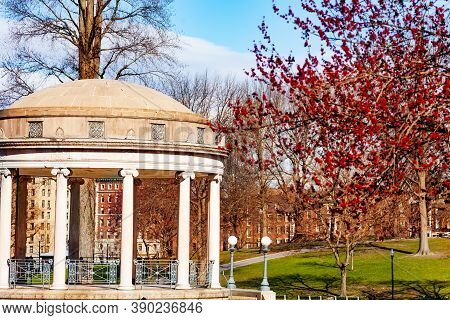 Parkman Bandstand In Boston Common, Central Public Park In Downtown, Massachusetts, Usa