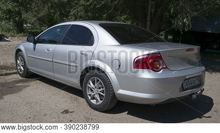 Kazakhstan, Ust-kamenogorsk - 1 August, 2020. Car Volga Siber. Russian Car.