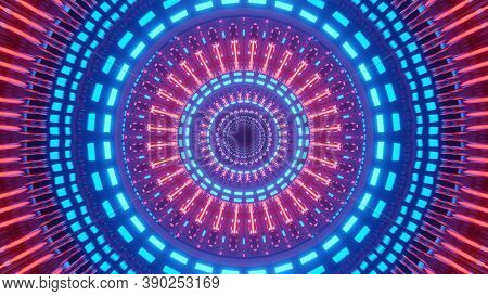 Gleaming Center Light Pass Way 4k Uhd 3d Illustration Background