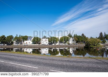 Town Of Hafnarfjordur In The Suburbs Of City Of Reykjavik In Iceland