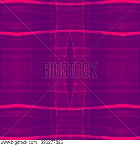 Bright Abstract Check Pattern. Watercolor Tartan Blanket. Wool Squares For Kilt Design. Seamless Che
