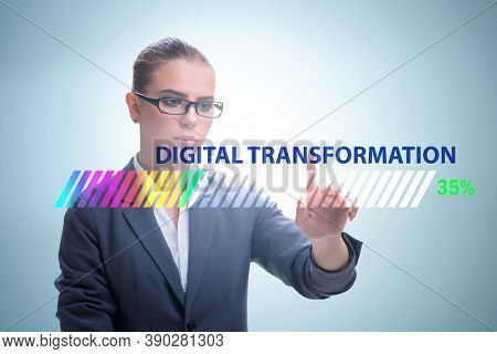Digital transformation and digitalization concept