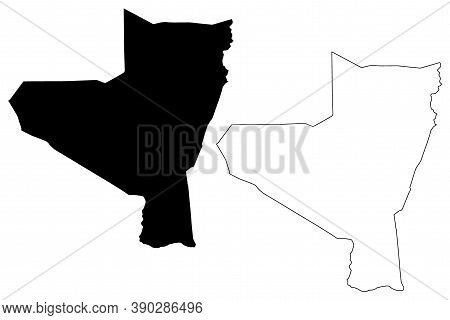 Kassala State (republic Of The Sudan, North Sudan) Map Vector Illustration, Scribble Sketch Kassala 