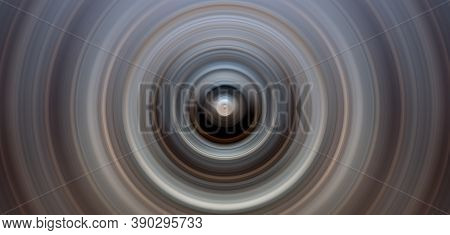 Abstract Round Background. Circles From The Center Point. Image Of Diverging Circles. Rotation That 