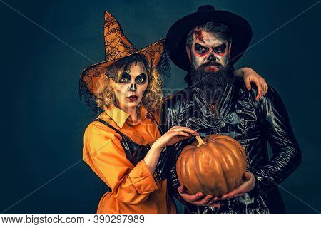 Halloween Wide Poster For Happy Halloween Celebrate. Happy Halloween. Halloween Party Black Banner