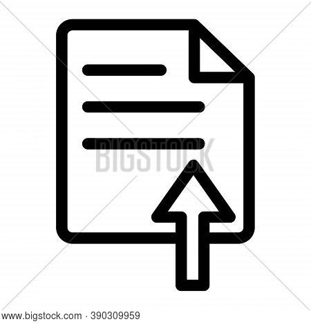 Upload File Icon. Upload Document Symbol. Vector Icon.