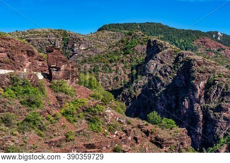 Gorges De Daluis Or Chocolate Canyon As It Is Called By Locals Because Of The Rocks Color Formed By 