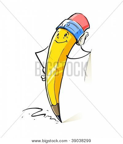 ภาพยิ้มการ์ตูนดินสอนำเวกเตอร์ประกอบแยกต่างหากบนพื้นหลังสีขาว