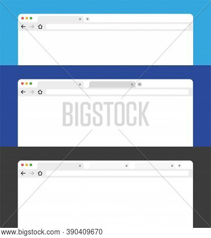 Browser Website Search Internet Vector Differenttabs Template