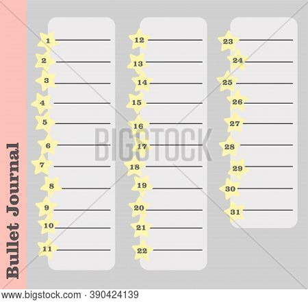Planner, Todo List, Kids Habits Tracker. Template For Timetables, Lessons And To-do List. Childrens 