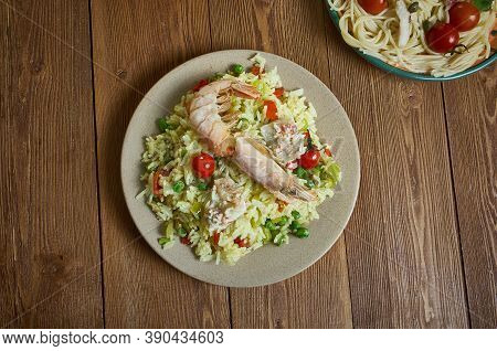 Risotto Di Triglia - Sicilian Dish Risotto With Mullet