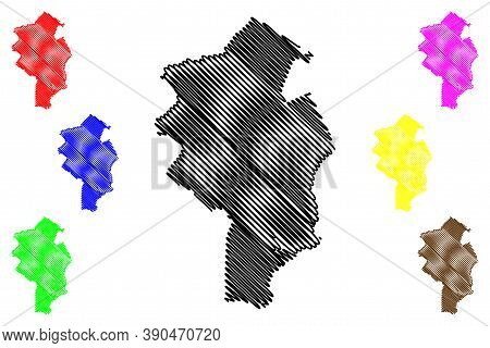 Duque De Caxias City (federative Republic Of Brazil, Rio De Janeiro State) Map Vector Illustration, 