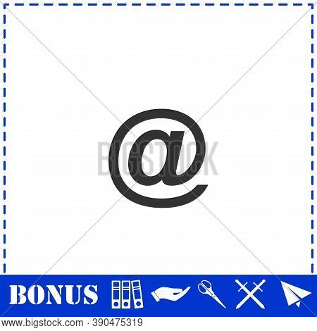 E-mail Icon Flat. Simple Vector Symbol And Bonus Icon
