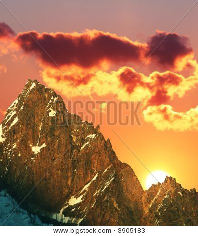 Pico de la montaña