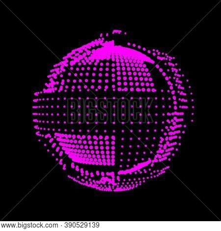 Exploding Sphere. A Star Flashed Like A Grenade. The Planet Is Assembled From Panels. A Satellite Of