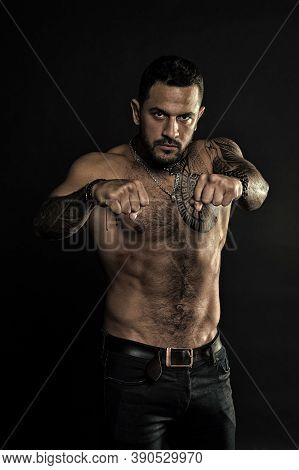 Boxing Barehanded. Athletic Male Show Six Packs. Fitness Model Topless. Healthcare Lifestyle. Body S