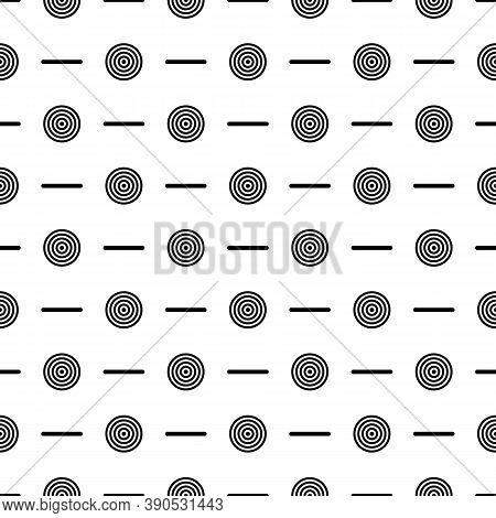 Circles, Strokes Seamless Pattern. Dots, Dashes Print. Polka Dot, Lines Ornament. Circular, Linear F