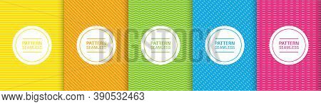 Seamless Pattern Line. Colorful Stylish Backgrounds With Thin Striped Texture. Line Style Vector. Ve
