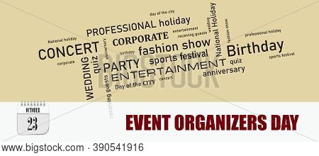 Post Card For Event October Day Event Organizers Day