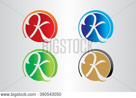 K Logo Design Template 1