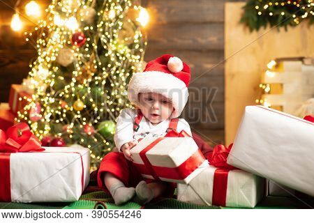 Cute Baby Face Santa Image \u0026 Photo 